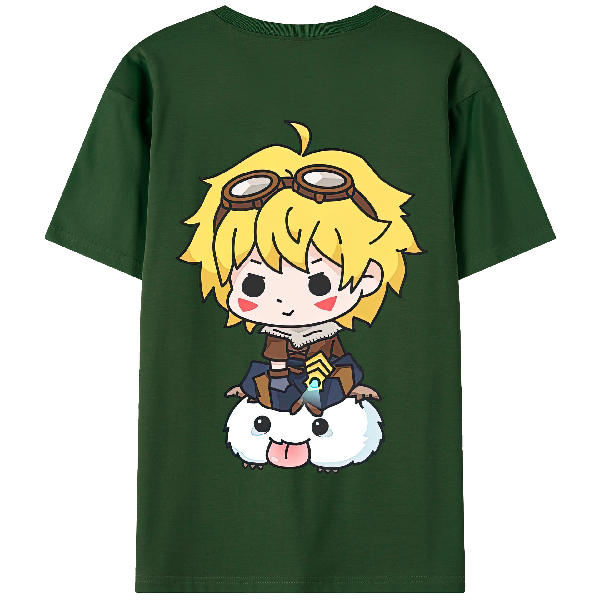 リーグ・オブ・レジェンド League of Legends LOL 綿100％半袖Tシャツ（背面プリント）